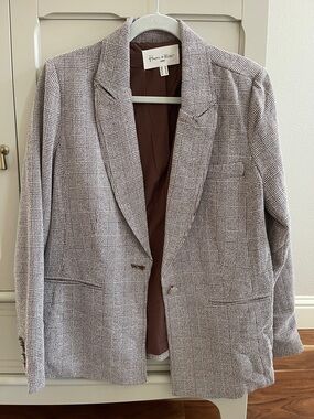 Harper and Blair herringbone Plaid Blazer